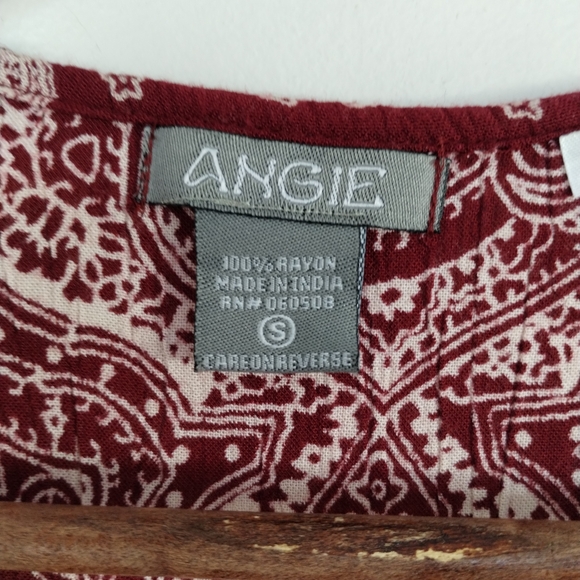 Angie Boho Tunic Top Size Small - Picture 3 of 7